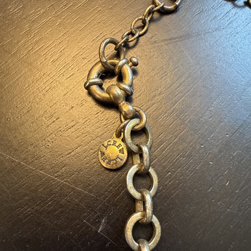 VINTAGE J.CREW Y2K FAUX DIAMOND NECKLACE CRYSTAL - Picture 4 of 5